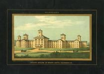 Baltimore 1850 to 1899 View of Lunatic Asylum at Spring Grove - 95x057.5